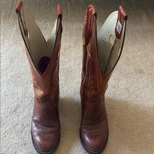 Brown Leather Cowboy Boots